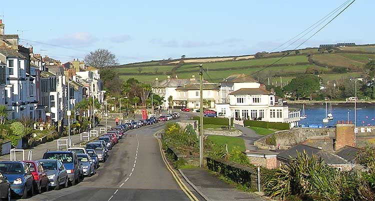 Dunstanville Terrace and the Greenbank Hotel