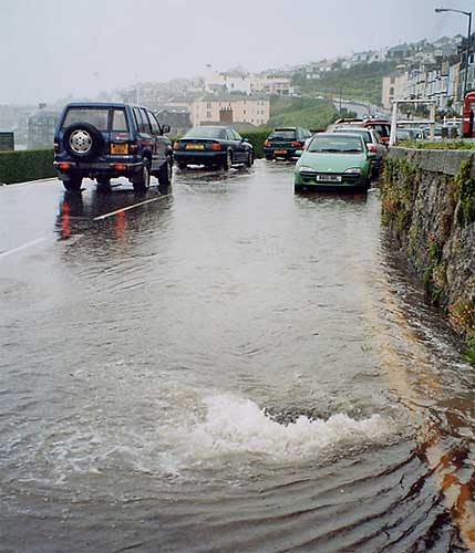 Flooding opposite the Greenbank Hotel